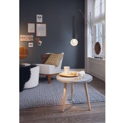 Eglo Cortenova visilica/1, e27, crna Cene