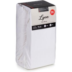 Svilanit Pamučna plahta s gumicom Lyon XXL white 90x200 cm Cene