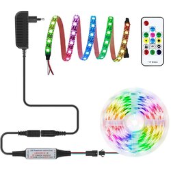 Ltc set led trak rgb ws2811 120 led 2m ip20 + kontroler + pilot + napajalnik Cene