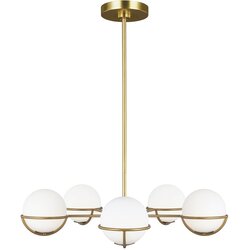 Elstead Lighting Elstead Apollo Obesek s 5 svetlobnimi kroglami, polirana medenina, G9, (22098126) Cene