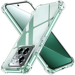 Techsuit Silikonska futrola s ojačanim rubovima za Xiaomi 14 Pro - Prozirna Cene