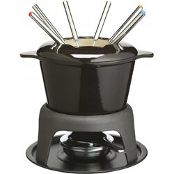 Aster Set za fondue MClass z emajlirano litoželezno posodo, črna, (5000119670) Cene