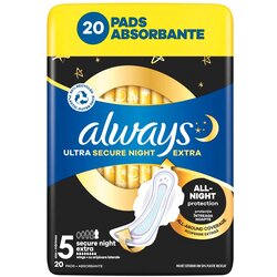 Always Ultra Secure Night Extra vložki 20 kos Cene