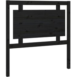 Maison Chic posteljno vzglavje - vzglavna omarica - nočna omarica črno 95,5x4x100 cm trdna borovina, (21706177) Cene