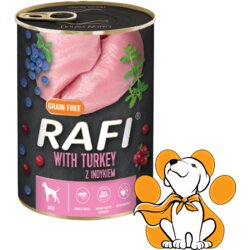 Rafi Dog Grain Free Turkey 400g, Vlažna Hrana Za Pse Sa Ćuretinom Cene