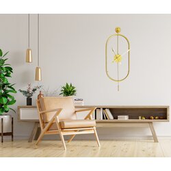 Atelier Del Sofa Zidni sat 28x80x7cm Zlatni Cijene