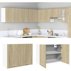 vidaXL Viseći ormarić boja hrasta 80 x 31 x 60 cm konstruirano drvo Cijene