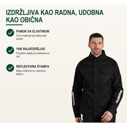TEKTON PRO Radna bluza Force Jacket, Crna Cene