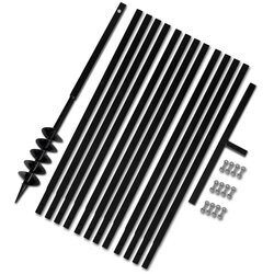 Ručna burgija za zemlju sa ručkom 100 mm i produžnom cijevi 13 m čelik Cijene