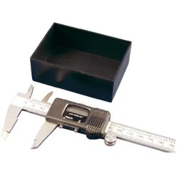 Hammond Electronics 1596B101-10-Lito kućište, ABS crno, 25x20x15mm, 10 kosov Cene