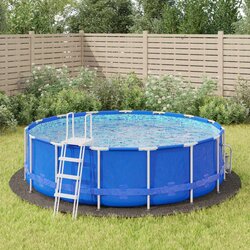 vidaXL Platno za tlo ispod bazena svjetlosivo Ø428 cm poliesterska Cijene