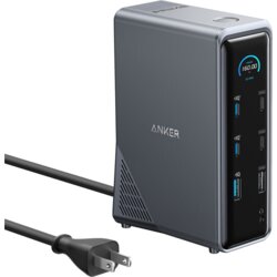 Anker Prime Charging Docking Station (14-in-1, Dual Display, 160W) Gray Cene