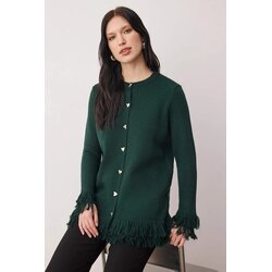 Trendyol Modest Ženski džemper Tctaw26Th00020, Zelena Cene