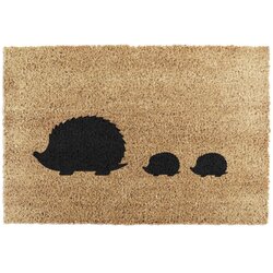 Artsy Doormats Otirač od kokosovih vlakana 40x60 cm Hedgehog Family – Cene