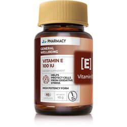 PHARMACY Vitamin E 100 IU, 60 kapsula Cene