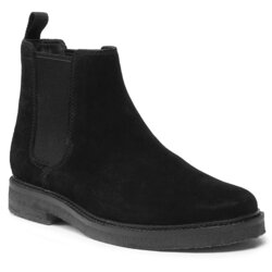 Clarks Gležnjarji Chelsea Clarkdale Easy 261735337 Black Suede Cene