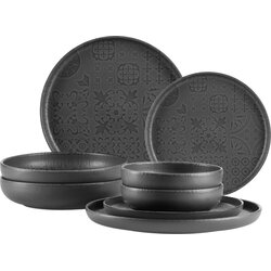 Mäser Traditional Tiles 8-delni jedilni servis, črn - 1 set Cene
