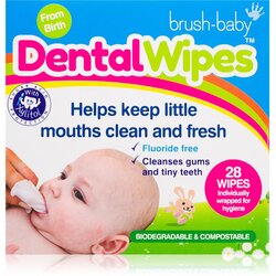 Brush Baby DentalWipes robčki za zobe za otroke 6 kos Cene