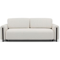 ELTAP Sklopiva/s prostorom za odlaganje sofa od bouclé tkanine boje slonovače 244 cm Arcadova – Cene