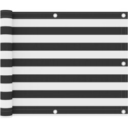 vidaXL Balkonsko platno antracitno in belo 75x600 cm oksford blago, (20610343) Cene