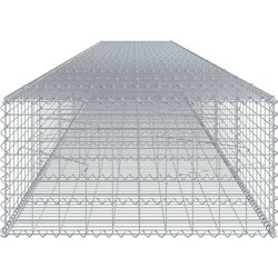 vidaXL Gabionska košara s poklopcem 800x100x50 cm pocinčano željezo Cijene