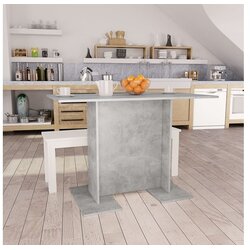  Blagovaonski stol siva boja betona 110 x 60 x 75 cm od iverice Cijene