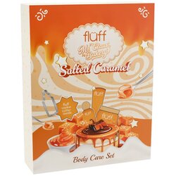 Fluff poklon set za negu tela Salted Caramel ( body balm 150 ml, body scrub 150 ml, edp 15 ml) Cene