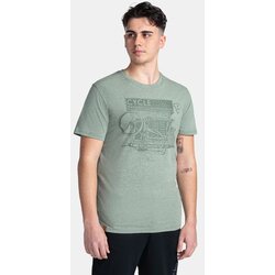 Kilpi Men's cotton T-shirt PORTELA-M Dark green Cene