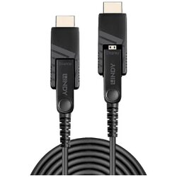 Lindy 10m Fibre Optic Hybrid Micro-HDMI 18G Cable with Detachable HDMI and DVI Connectors Cene
