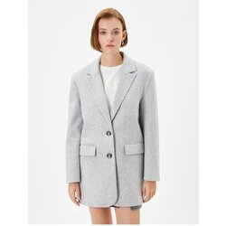 Koton Women's Gray Melange Jacket Cene