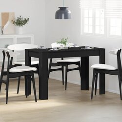 vidaXL Blagovaonski stol crni hrast 120x60x76 cm konstruirano drvo Cijene