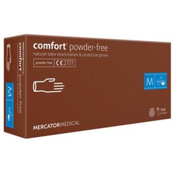 MERCATOR medical rukavice jednokratne latex bez puder comfort powder free veličina l ( rd1000500l ) Cene