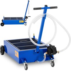 MSW Heavy-Duty Oil Drainage Trolley with Hand Pump - 75L Capacity, 20L/min Flow Rate, (21740320) Cene