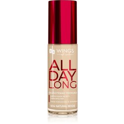 AA Wings of Color All Day Long Long Lasting Foundation dugotrajni puder nijansa 504 Natural Beige 30 ml Cene