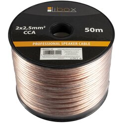 LIBOX Kabel głośnikowy 2x2,50mm LB0009-50 audio cable 50 m Transparent Cene