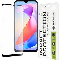 Techsuit zaščitno celoplošno steklo 111D za Honor X6a - Črna Cene