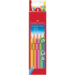 Faber-Castell barvice fluo grip jumbo, 5 kosov Cene