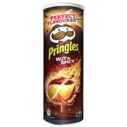 Pringles hot spicy čips, 165g Cene