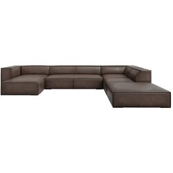 Windsor & Co Sofas Smeđa kožna kutna garnitura (desni kut) Madame - Cene