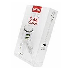  Auto punjač sa duplim USB izlazom 100cm Cijene