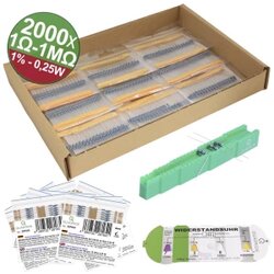 Quadrios 23P129 metalnoslojni otpor aksijalno ožičen 0.25 W 1 % 2000 St. Cene
