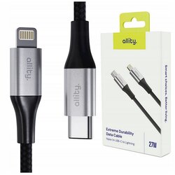 ALLITY kabel AUC-01 USB-C Lightning 1,0 m 27W CRNI Cene