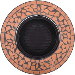 vidaXL Mozaična posuda za vatru boja cigle 68 cm keramička Cijene