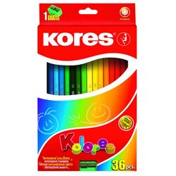 Kores Bojice drvene trokutaste 36/1+šiljilo KOR100136 Cene