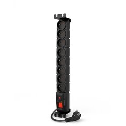 Acar S8 FA RACK power strip (5m; black) Cene