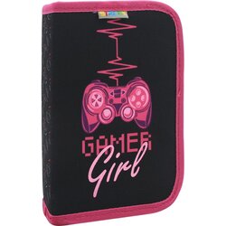 STREET jednostruka pernica sa 2 preklopa Gamer girl sa priborom Cijene