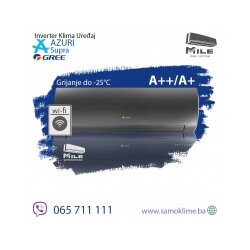 Azuri Supra crna -WO50VG inverter klima uređaj 18 -25°C Cene