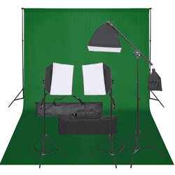 Oprema za fotografski studio sa setom svjetala i pozadinom Cene