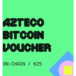 Crypto Azteco Bitcoin On-Chain 25 EUR voučer/bon Cene
