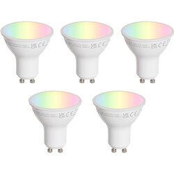 LUEDD Set van 5 GU10 50mm LED lampen helder 4.7W 400 lm 2200-2400K Cene